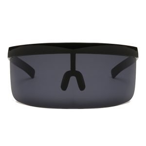 Oversized Mask Glasses front Black - Sunglasses in Beirut - Rave Beirut - Lebanon