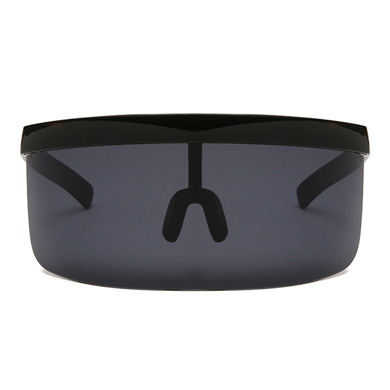 Oversized Mask Glasses front Black - Sunglasses in Beirut - Rave Beirut - Lebanon
